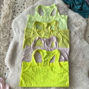lululemon athletica Neon and Pastel Tank Tops